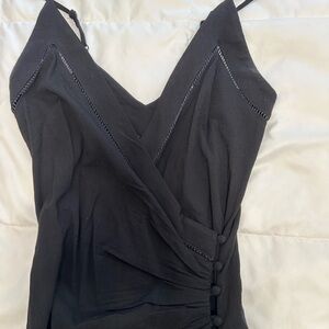 Free People Black Wrap Dress XS